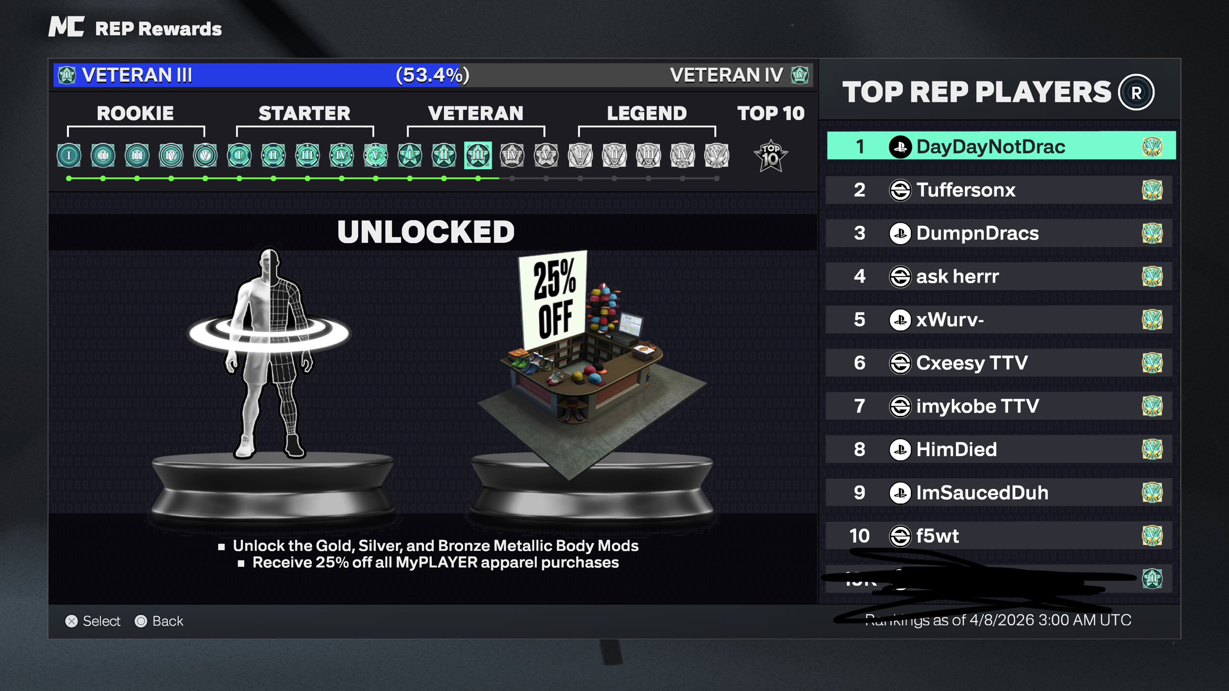 Account Screenshot
