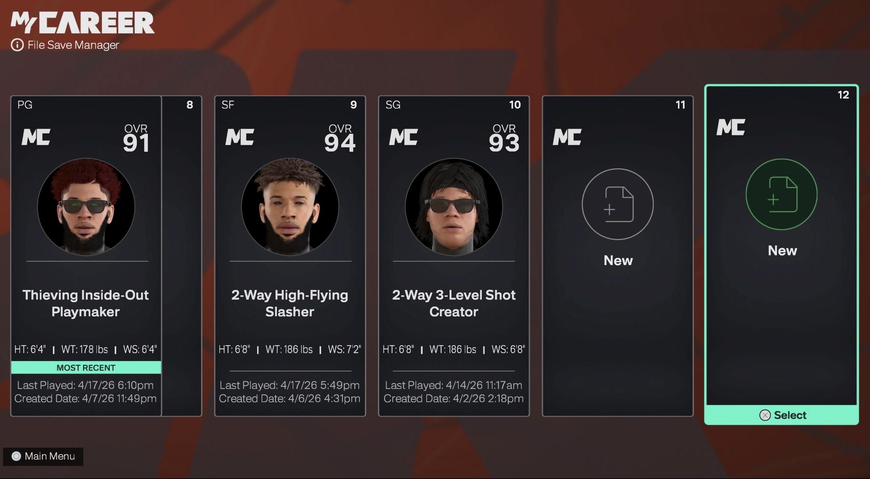 Account Screenshot