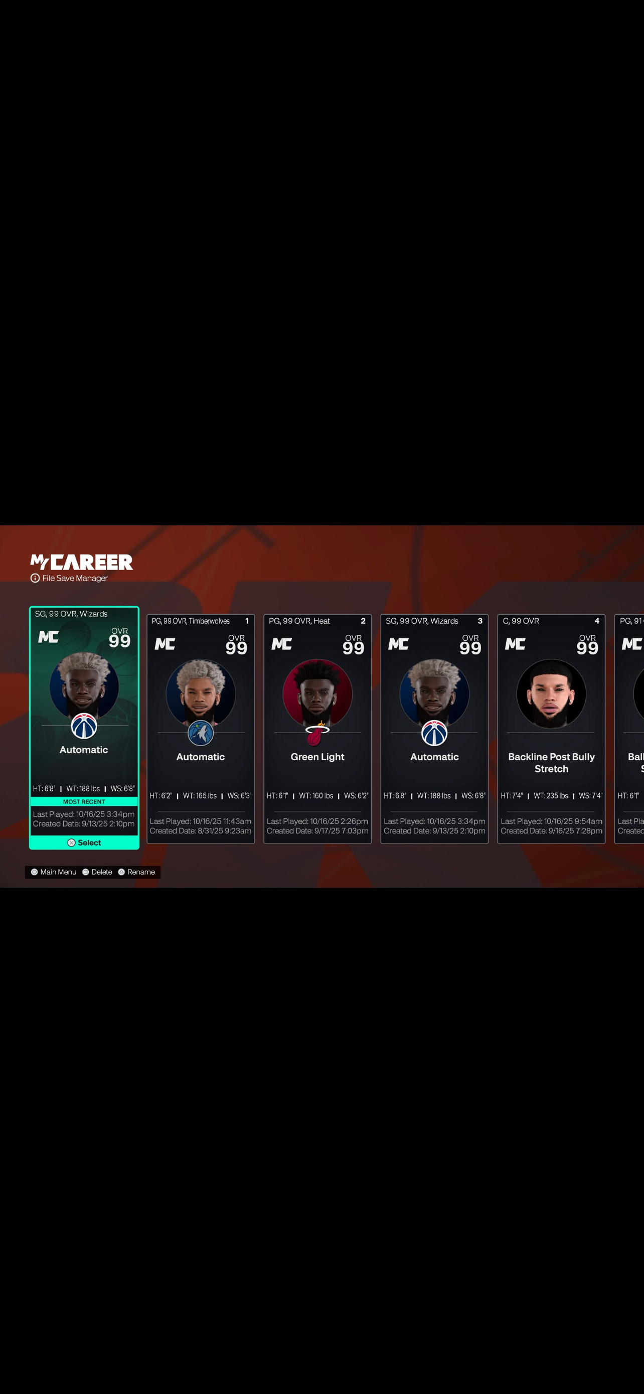 Account Screenshot