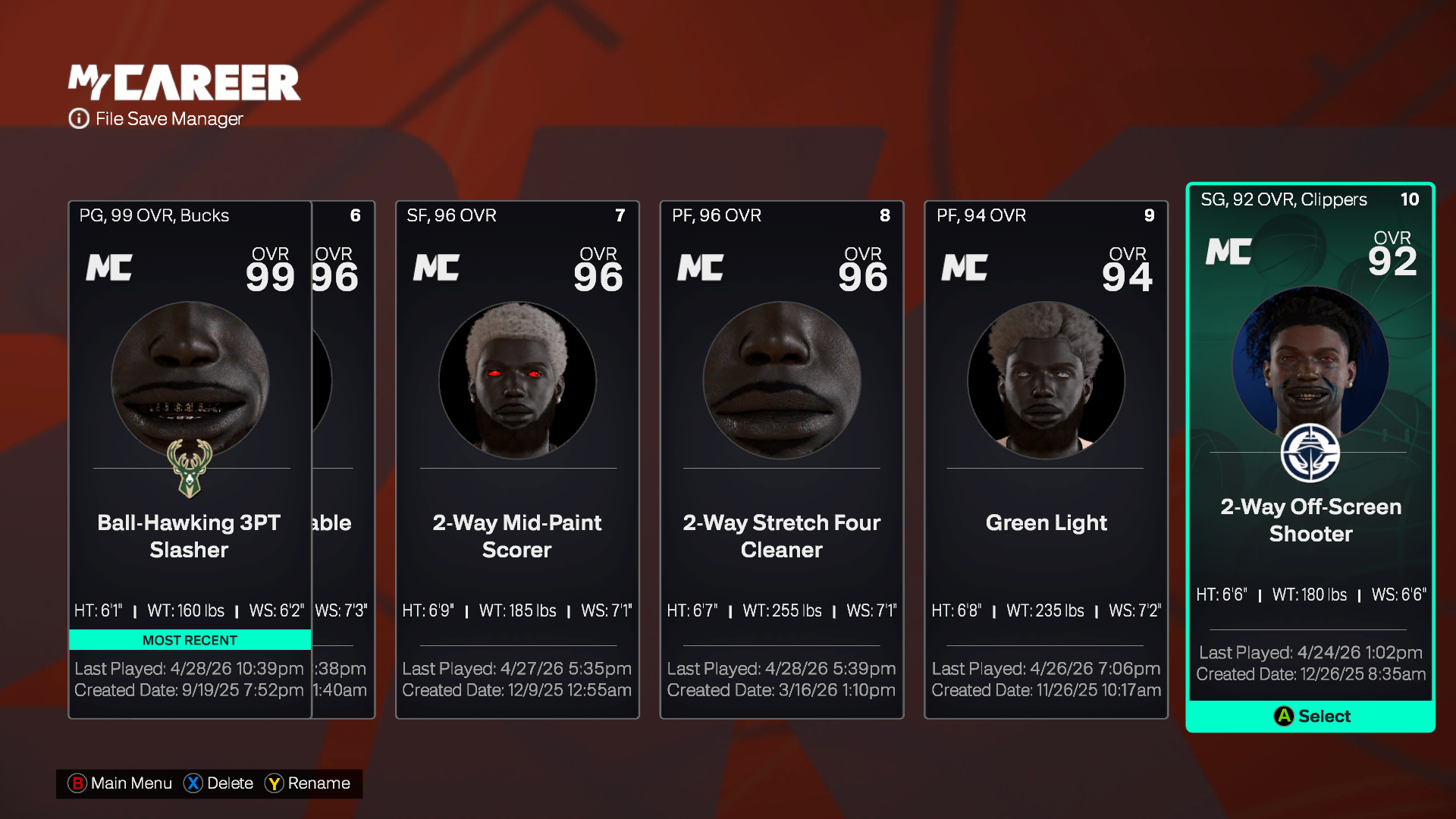 Account Screenshot