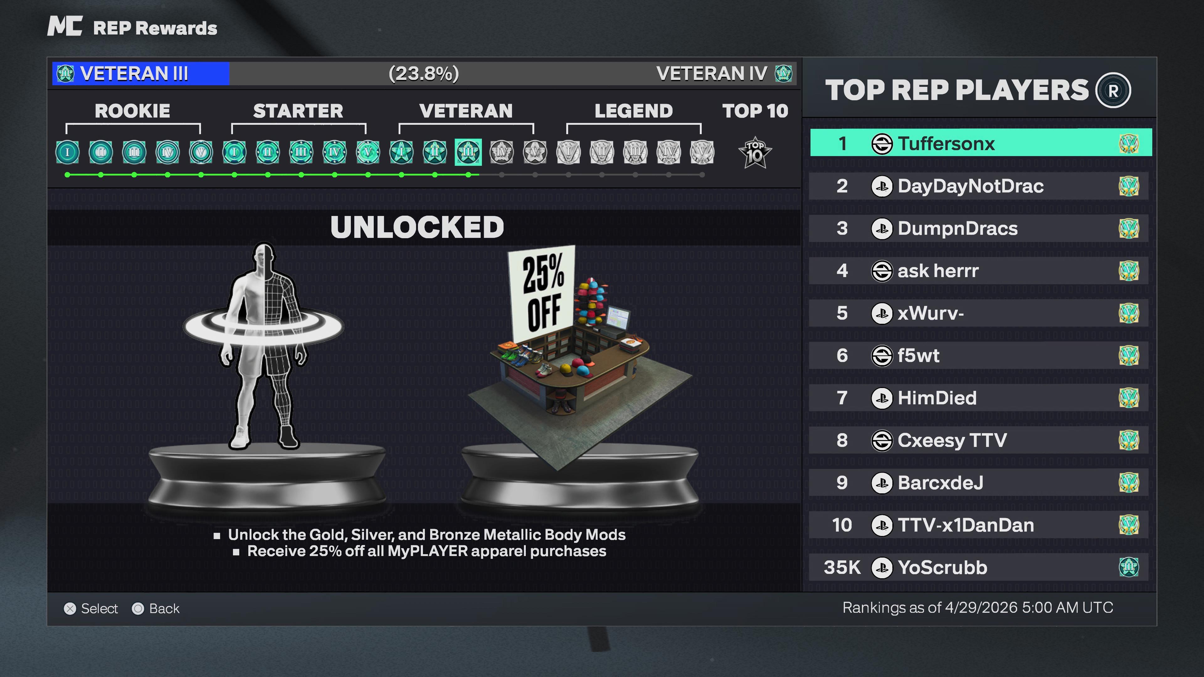 Account Screenshot