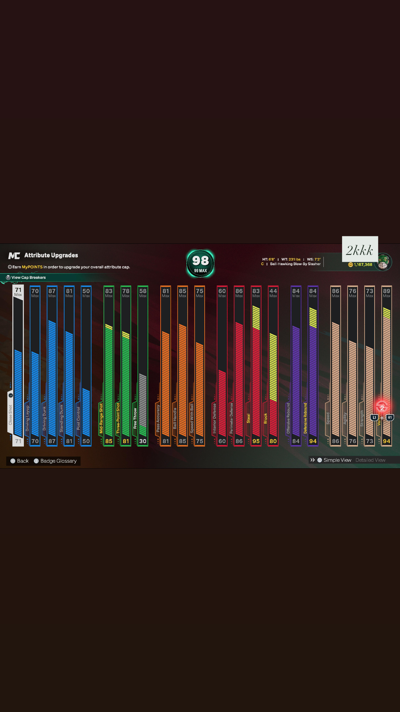 Account Screenshot