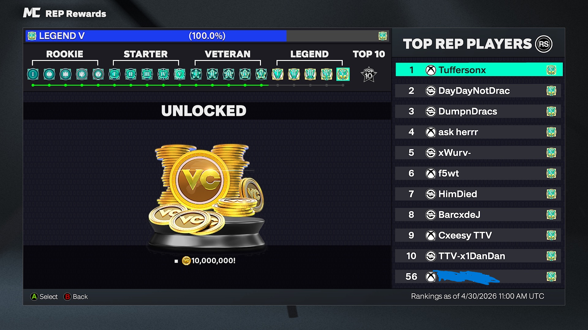 Account Screenshot