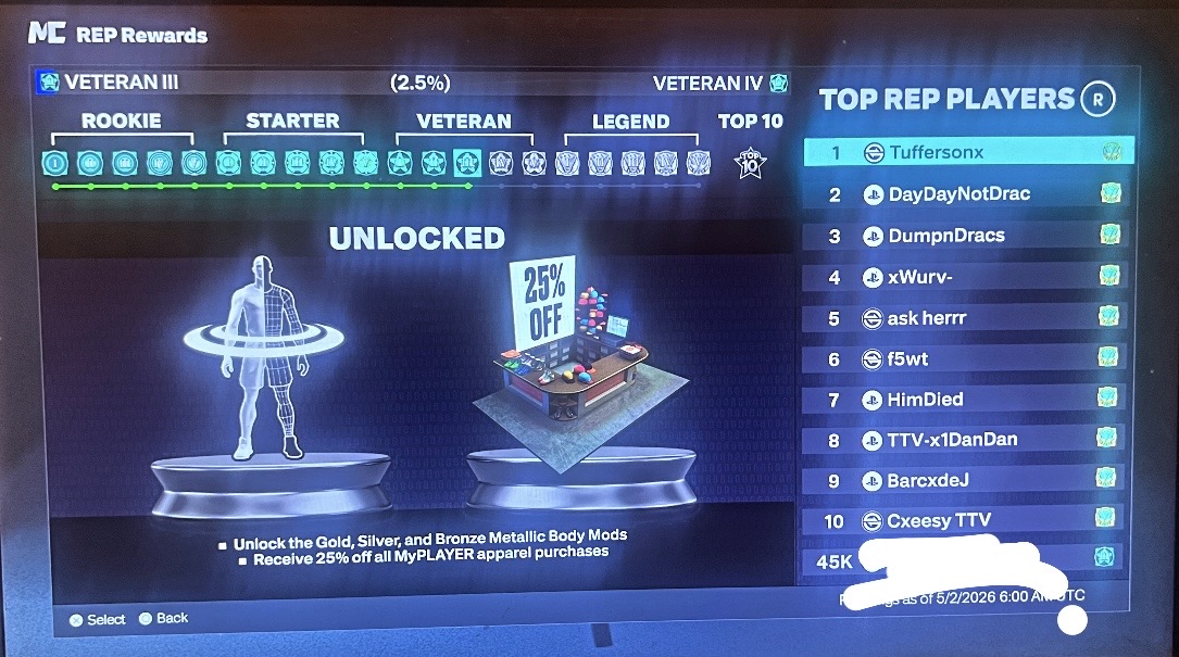 Account Screenshot