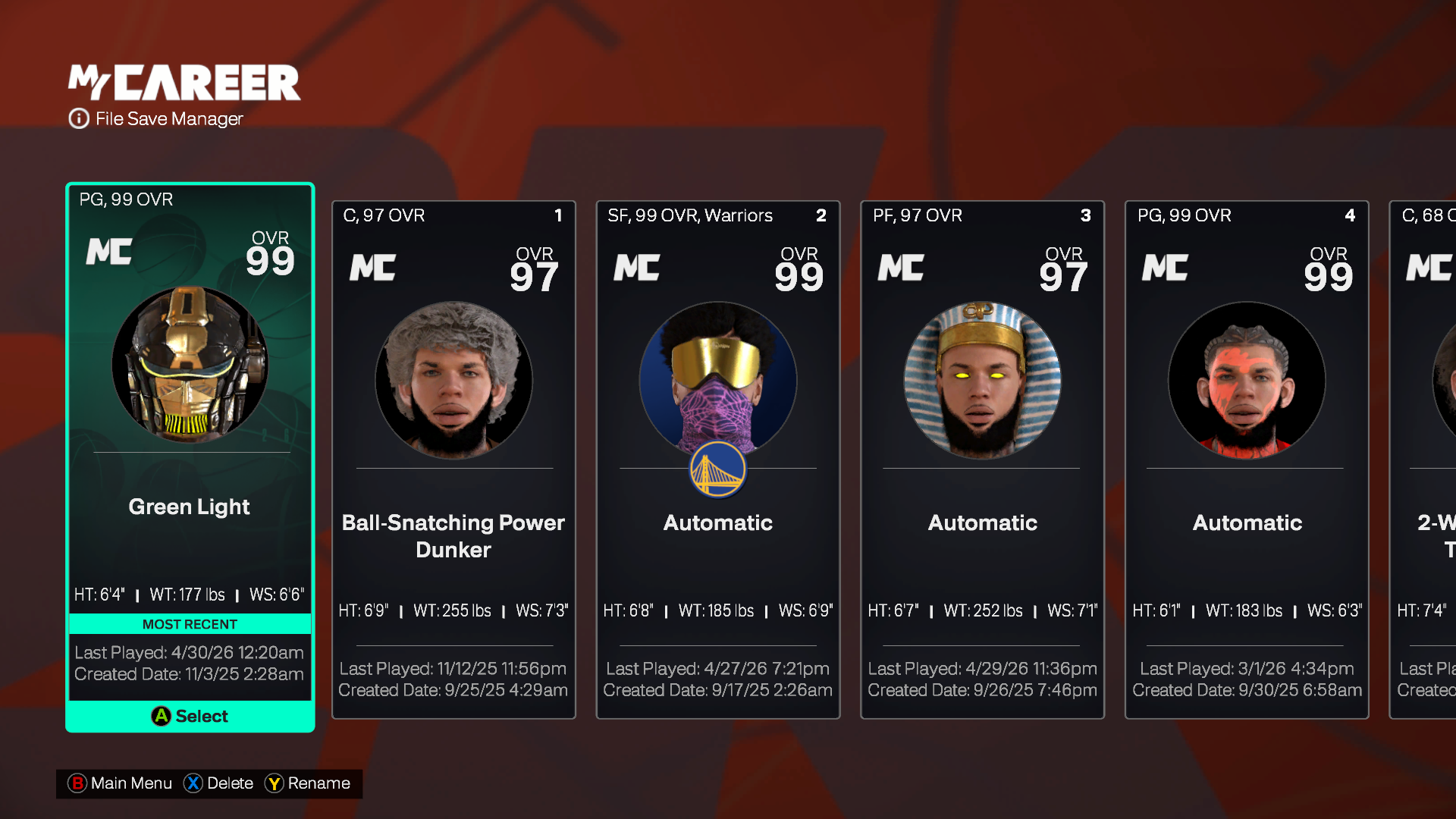 Account Screenshot