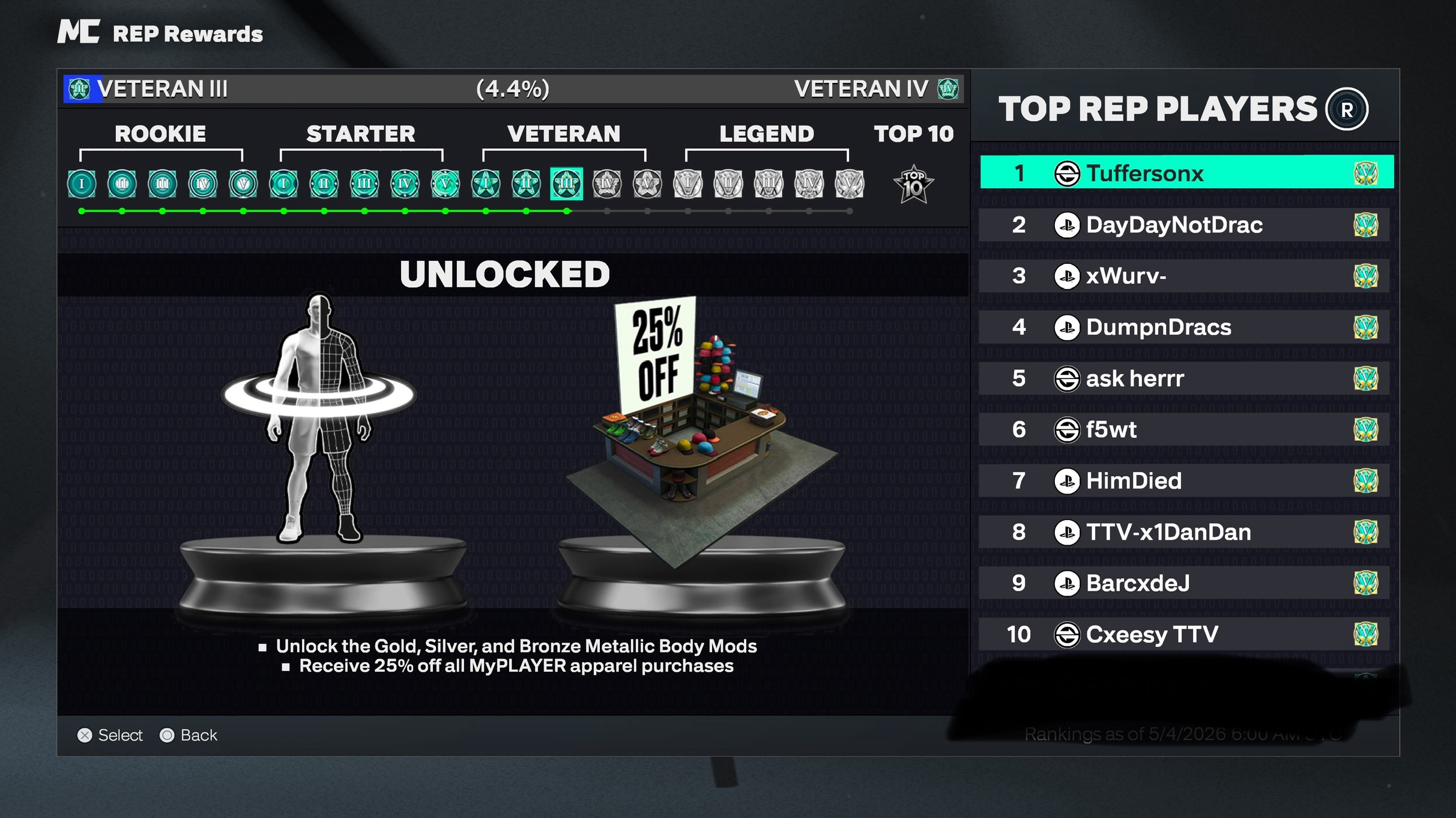 Account Screenshot