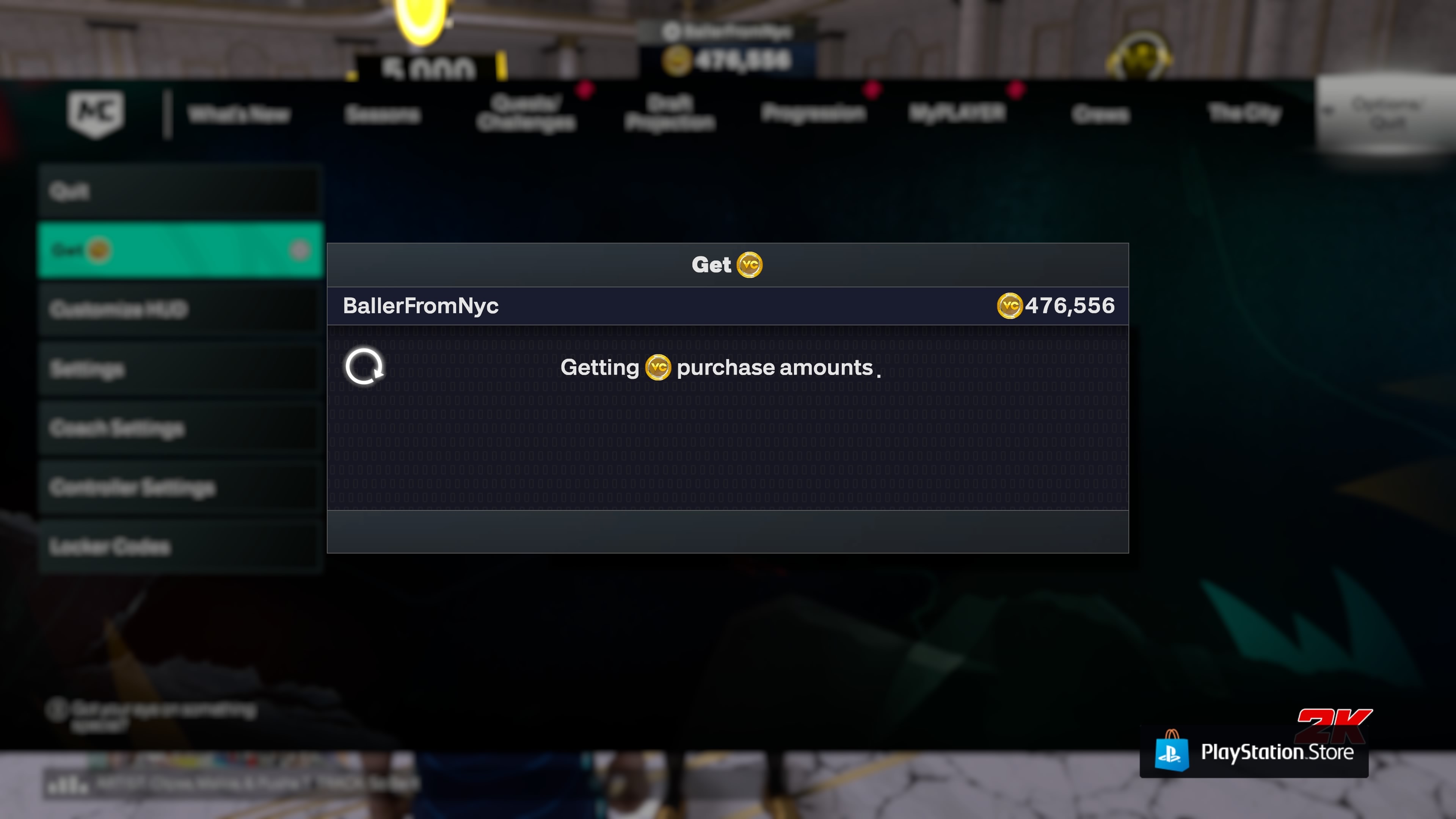 Account Screenshot