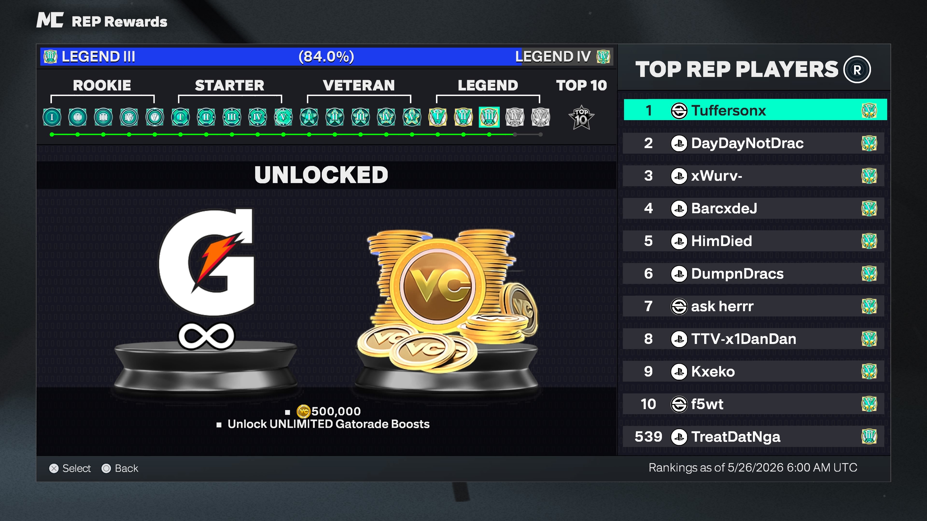 Account Screenshot