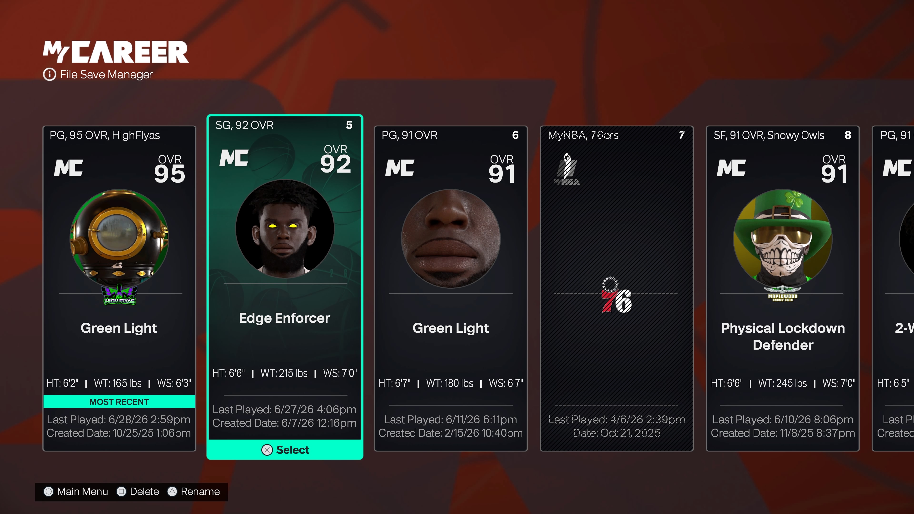 Account Screenshot